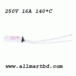 250V 16A 140° Celsius NC Temperature Switch